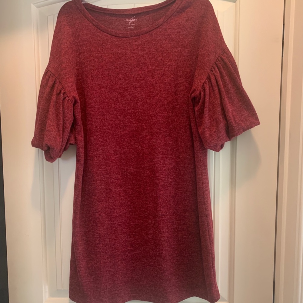Alya M burgundy knit dress